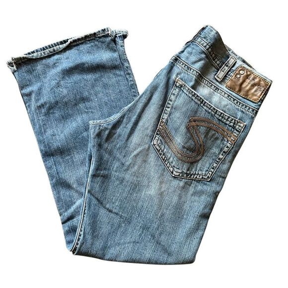 Mens Silver Zac Jeans - W34 L32 - 100% Cotton - see pics and description - Picture 14 of 16